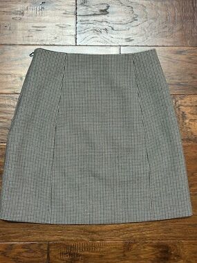 Babaton Houndstooth Mini Skirt Size 2 Aritzia Brown Black